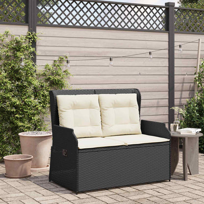 Gartenbank Grau Poly-Rattan