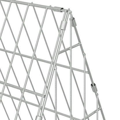 Hühnerkäfig Silber 110 X 55 X 55 Cm Verzinkter Stahl