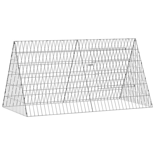 Hühnerkäfig Silber 110 X 55 X 55 Cm Verzinkter Stahl