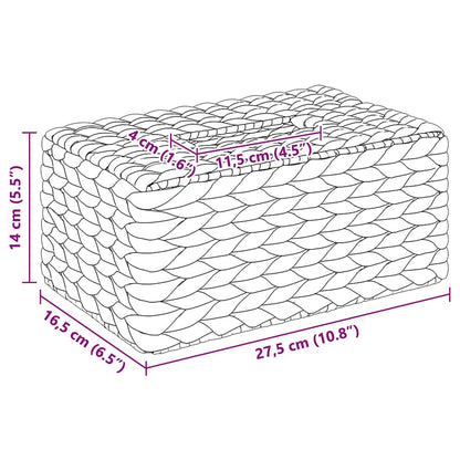 Taschentuchboxdeckel 2 Pcs Wasserhyazinthe 27,5 X 16,5 X 14 Cm