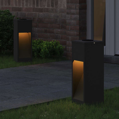 Solar Led Wegeleuchte 2 Pcs Kalt Gewalzter Stahl