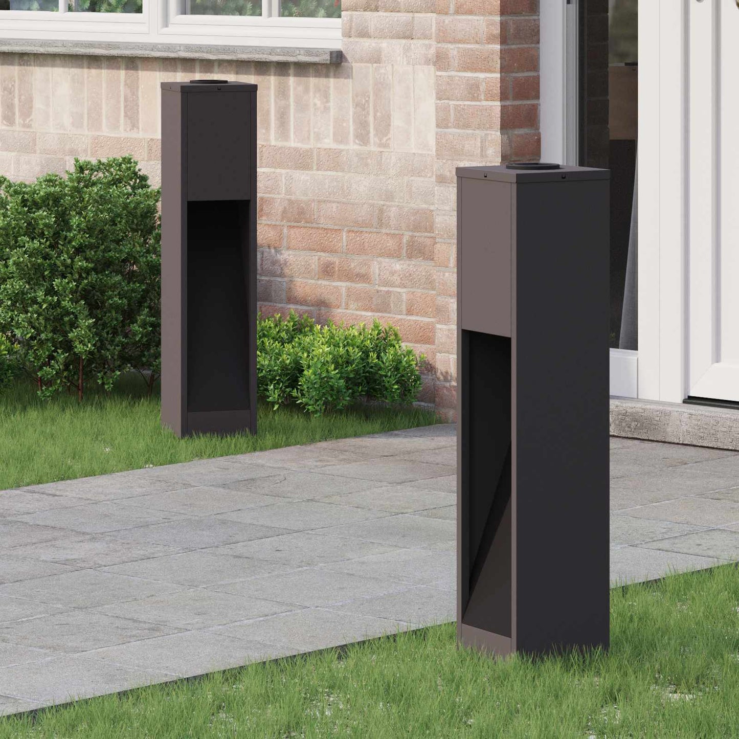 Solar Led Wegeleuchte 2 Pcs Kalt Gewalzter Stahl