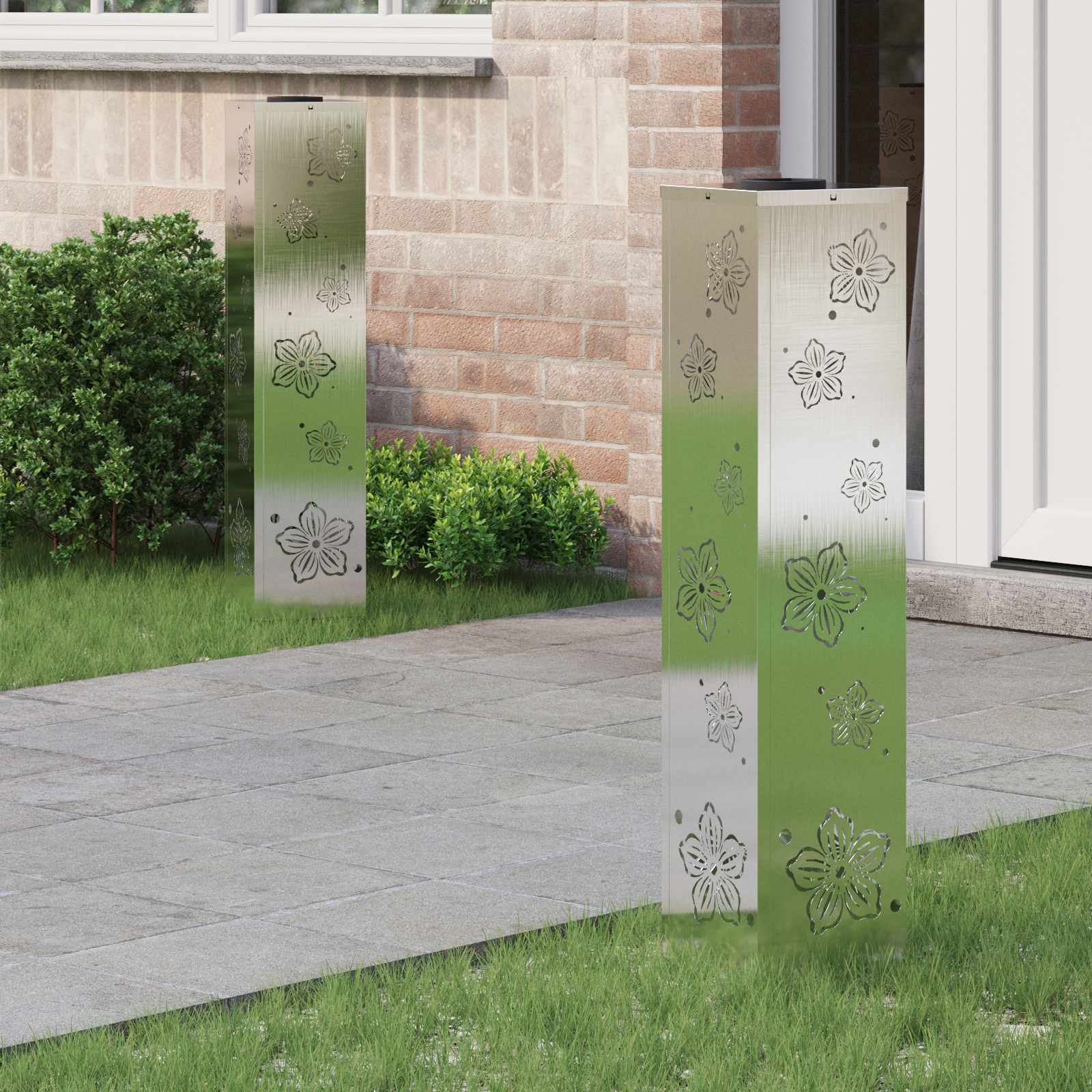 Solar Led Weg Licht 2 Pcs Kalt Gewalzter Stahl