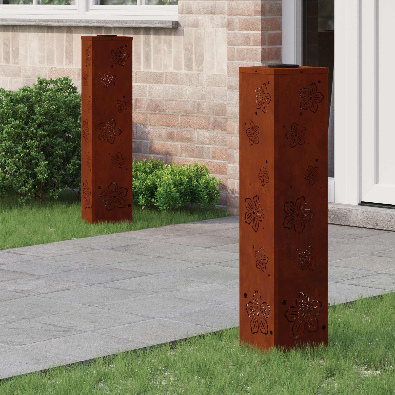 Solar Led Weg Licht 2 Pcs Kalt Gewalzter Stahl