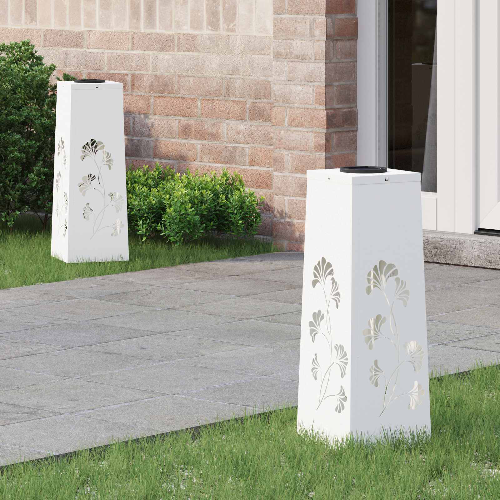 Solar Led Weg Licht 2 Pcs Kalt Gewalzter Stahl