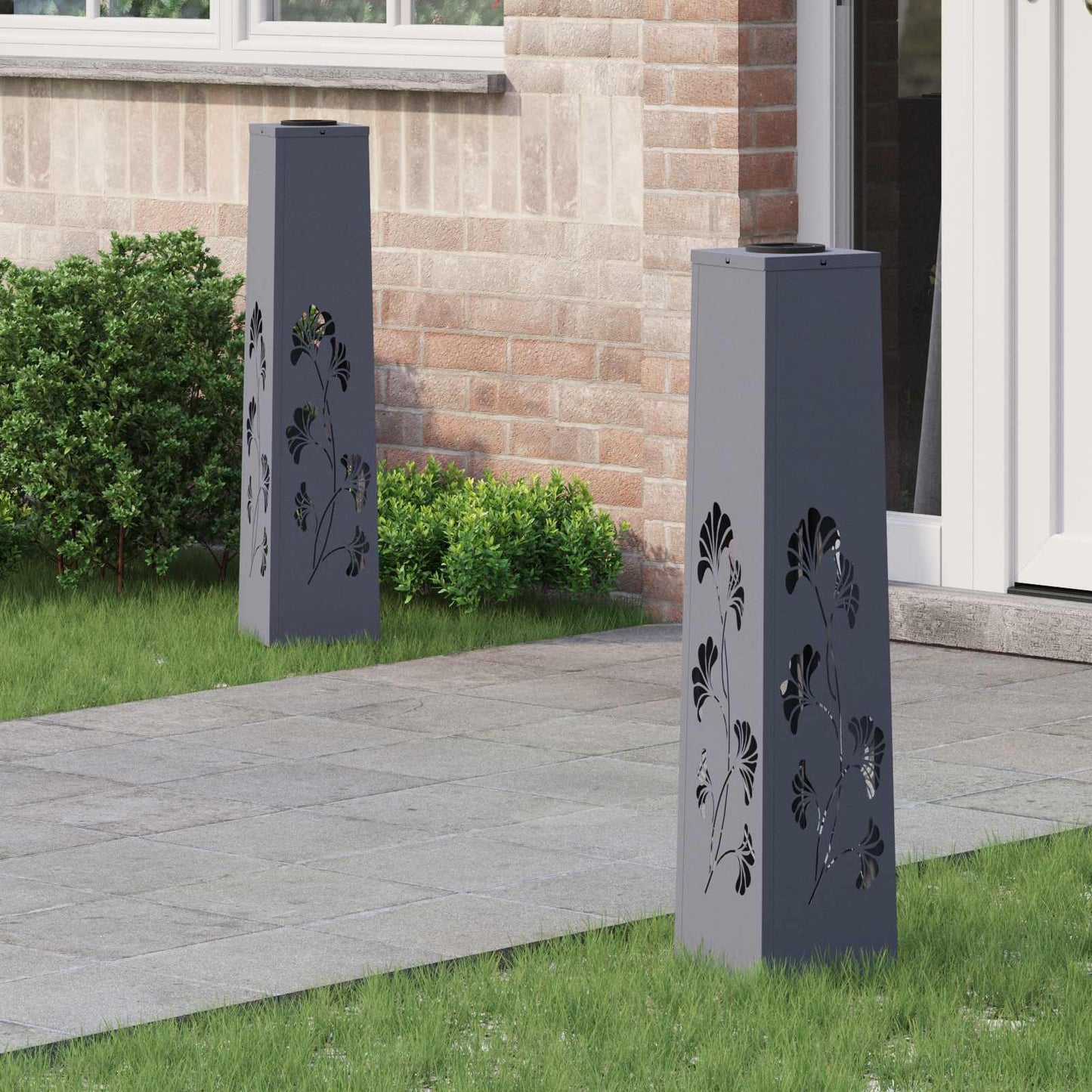 Solar Led Weg Licht 2 Pcs Kalt Gewalzter Stahl