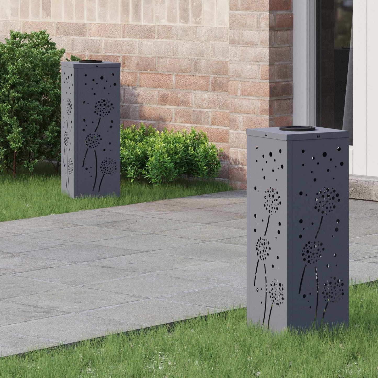 Solar Led Weg Licht 2 Pcs Kalt Gewalzter Stahl