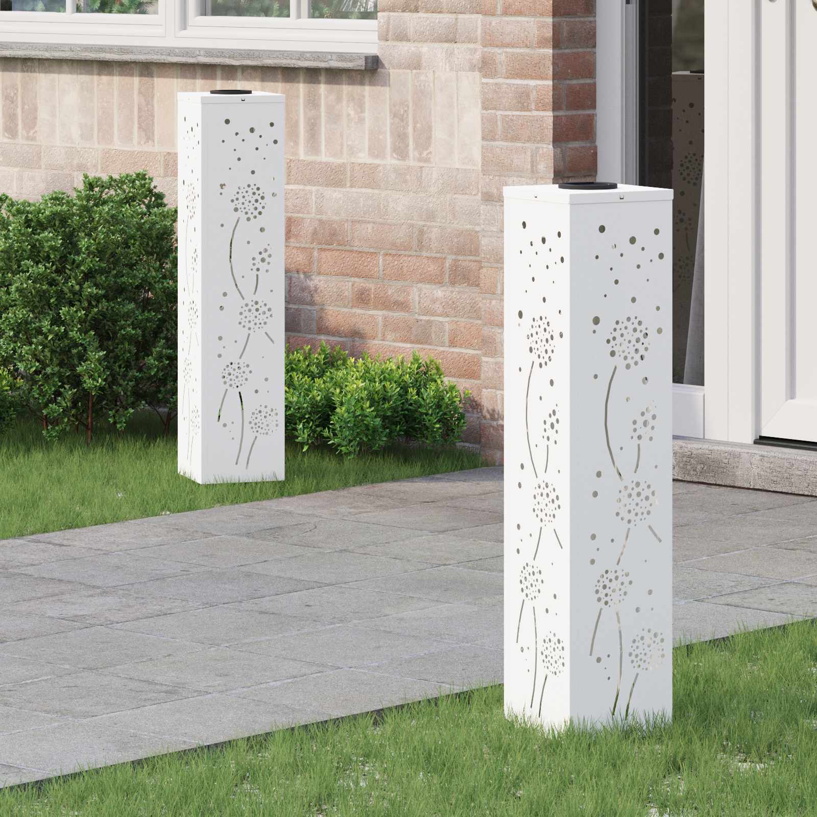 Solar Led Weg Licht 2 Pcs Kalt Gewalzter Stahl
