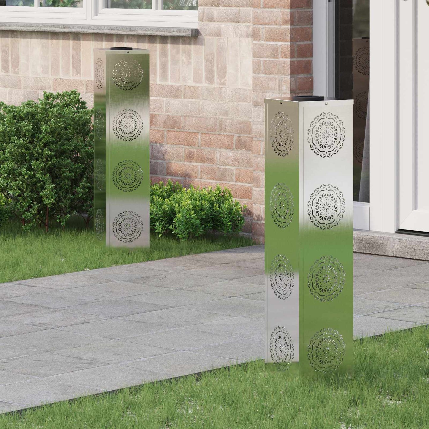 Solar Led Weg Licht 2 Pcs Kalt Gewalzter Stahl