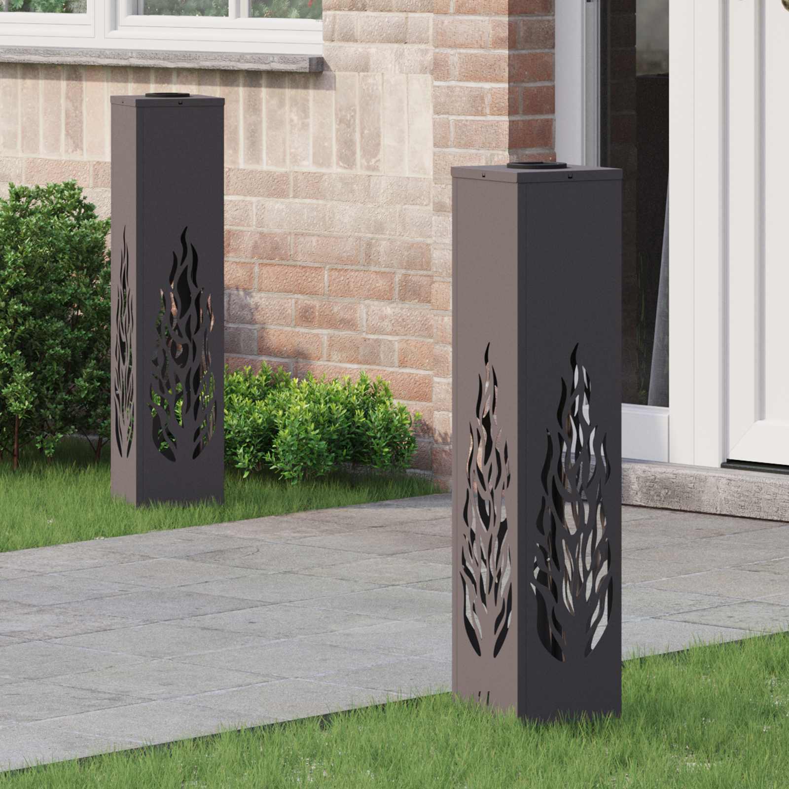 Solar Led Weg Licht 2 Pcs Kalt Gewalzter Stahl