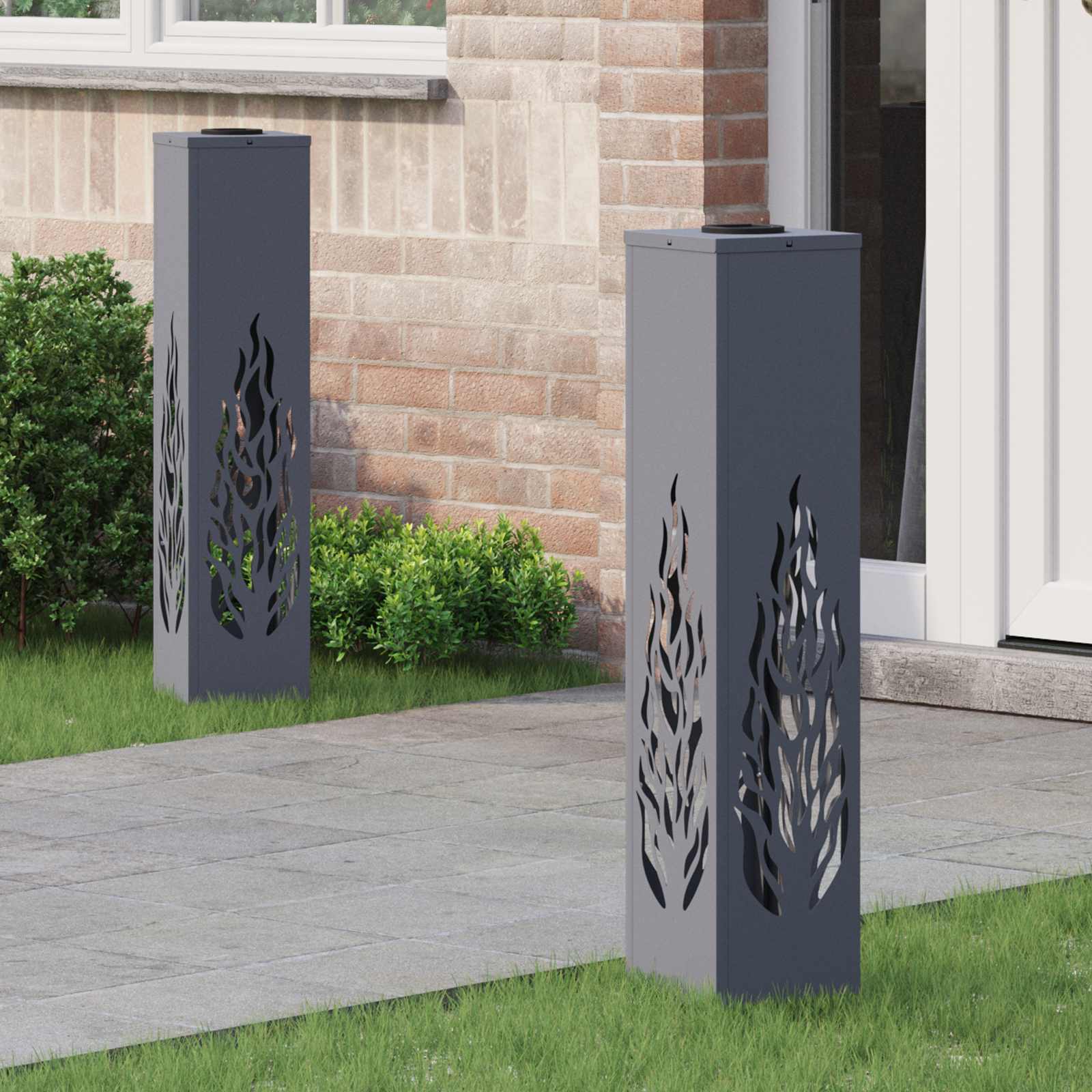 Solar Led Weg Licht 2 Pcs Kalt Gewalzter Stahl