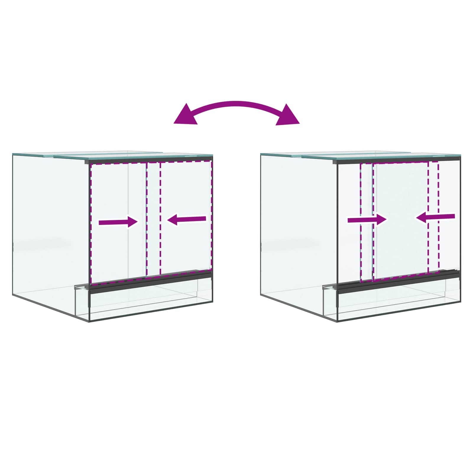 Terrarium Mit Speicher Transparent Glas