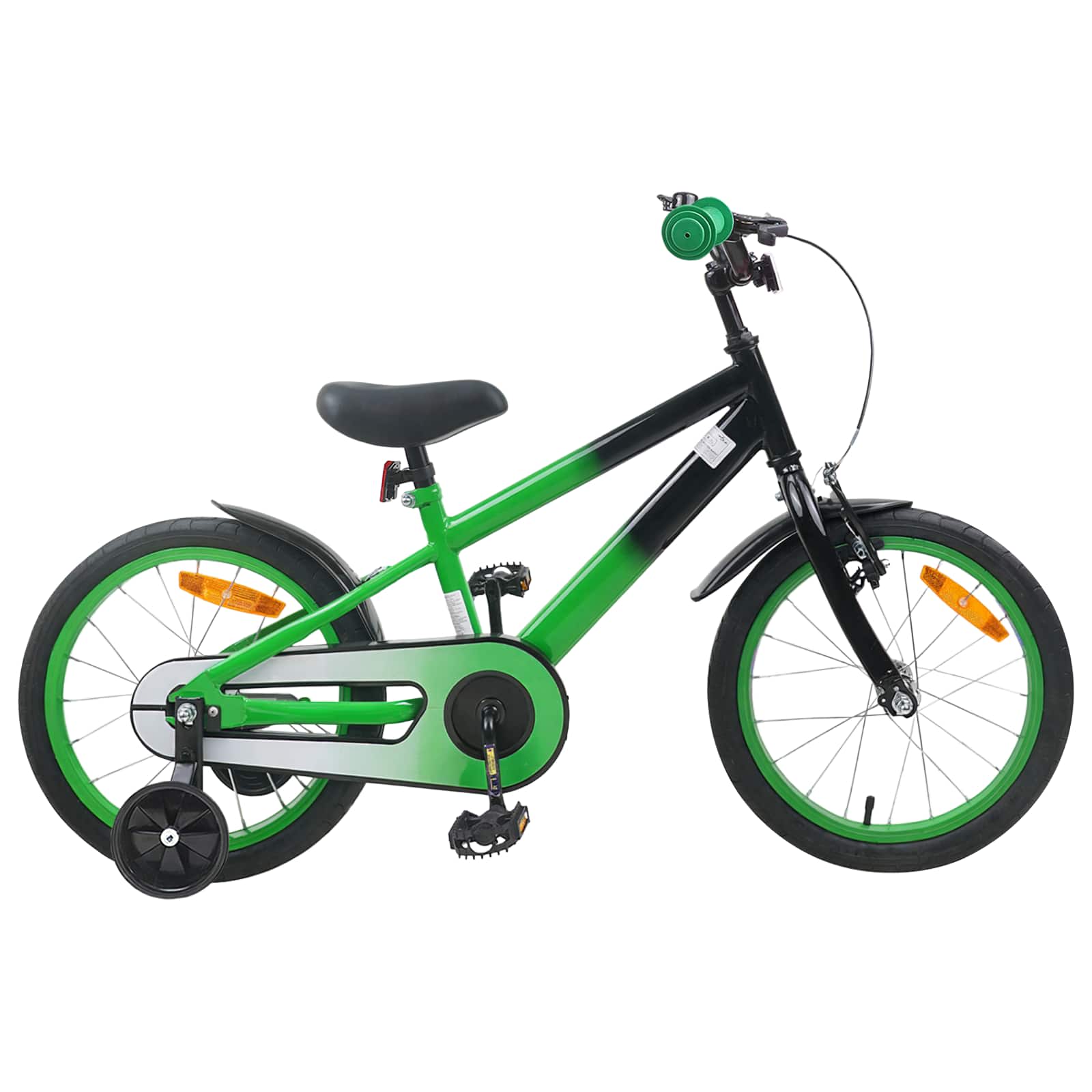 Kinderfahrrad Für 6-11 Jahre Alt Grün Schwarz