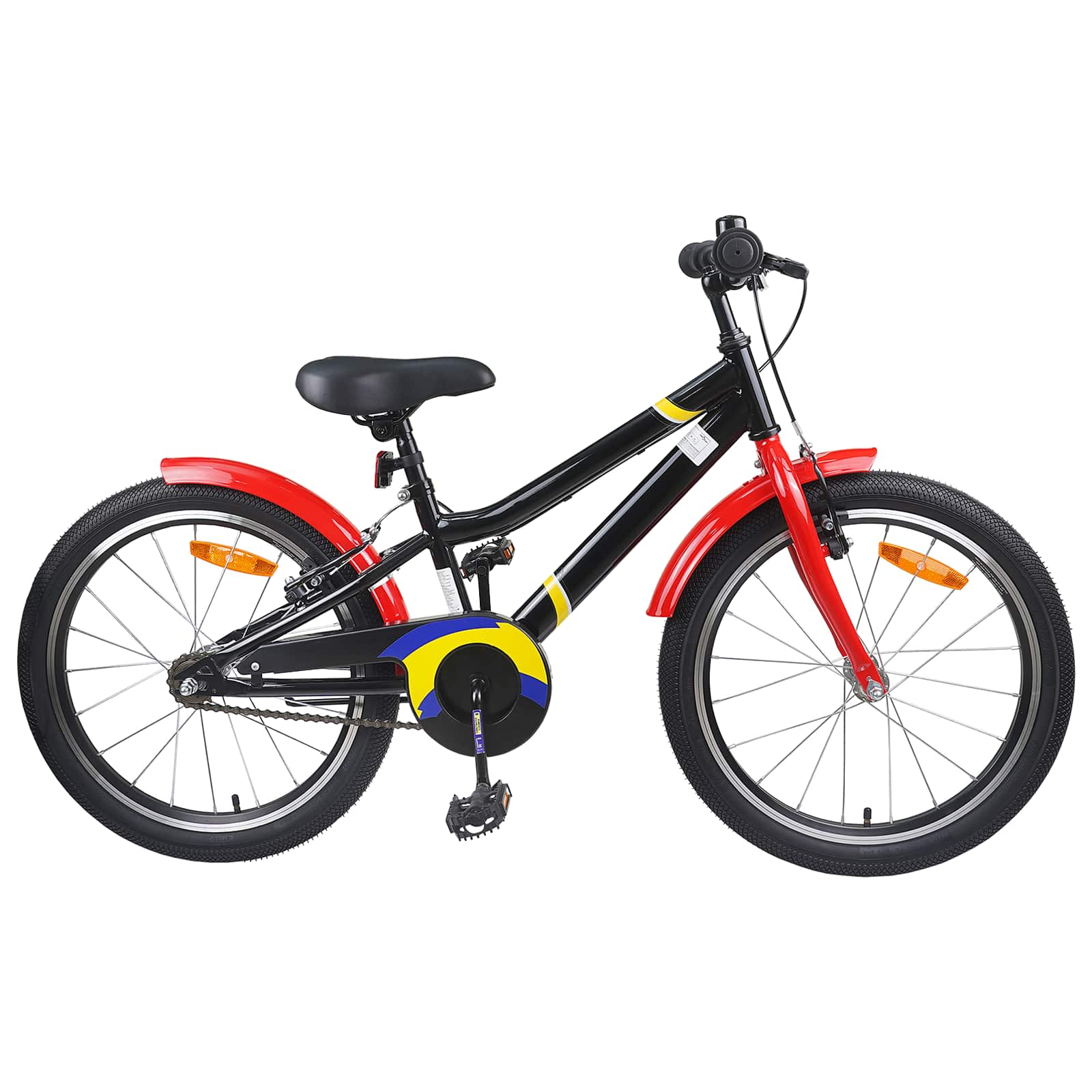 Kinderfahrrad Für 8-12 Jahre Alt Schwarz Rot