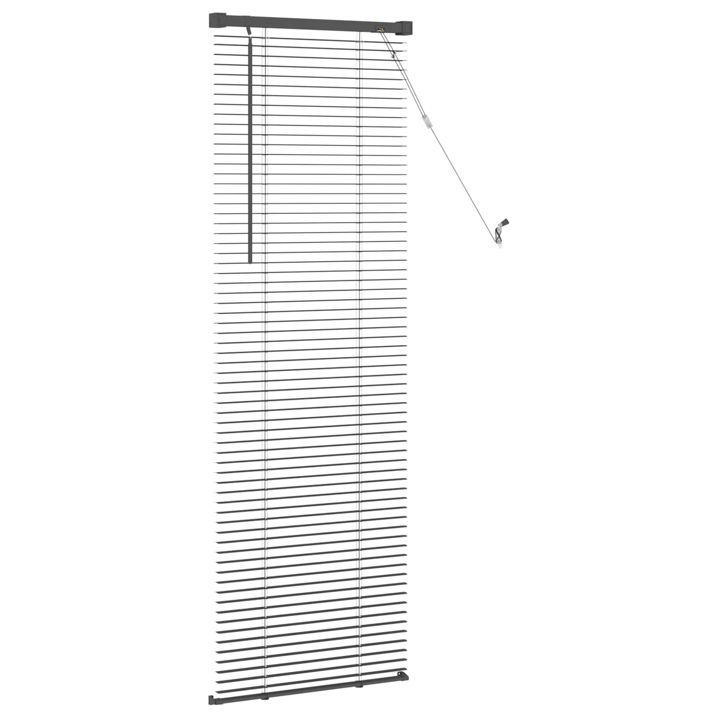 Venetianer Jalousie Verstellbar Silber Grau 150 X 40 Cm Pvc Silbergrau