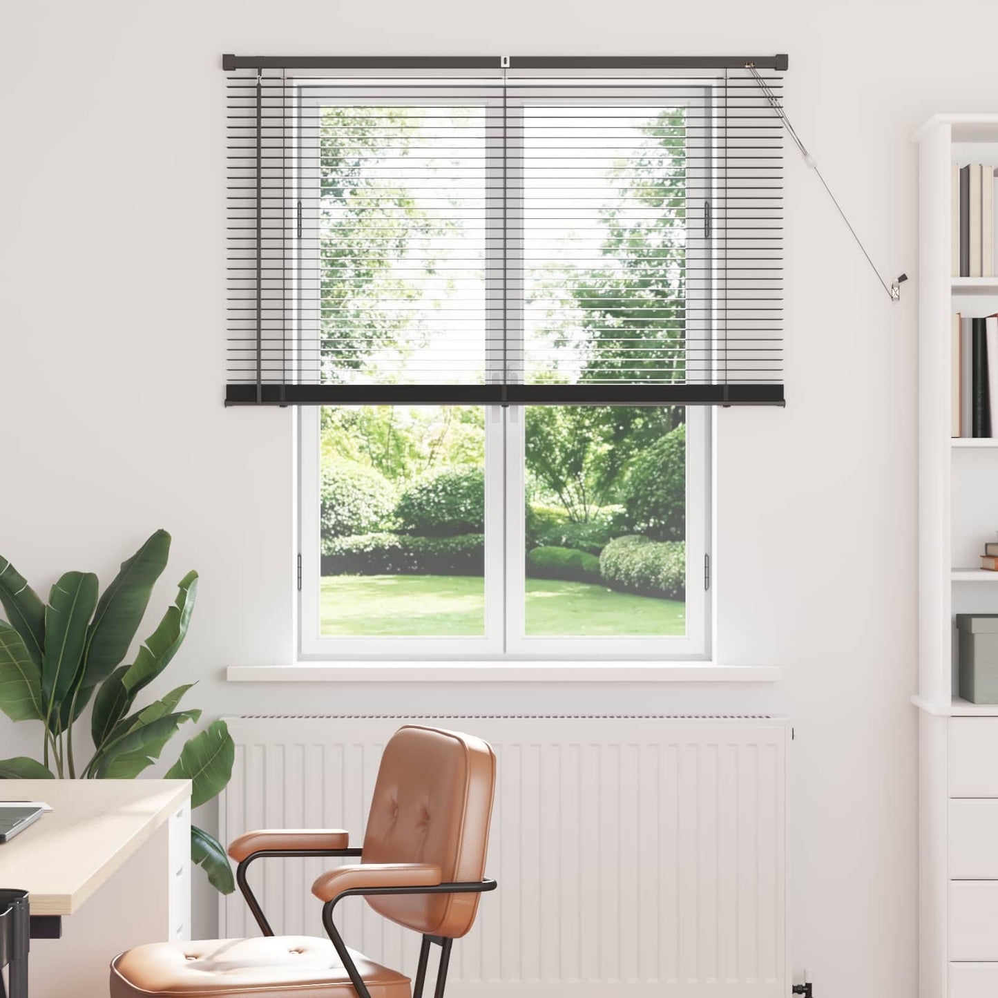 Venetianer Jalousie Verstellbar Silber Grau 150 X 40 Cm Pvc Silbergrau