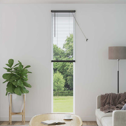 Venetianer Jalousie Verstellbar Silber Grau 150 X 40 Cm Pvc Silbergrau