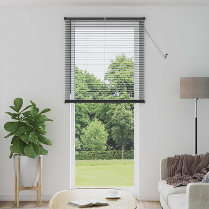Venetianer Jalousie Verstellbar Silber Grau 150 X 40 Cm Pvc Silbergrau