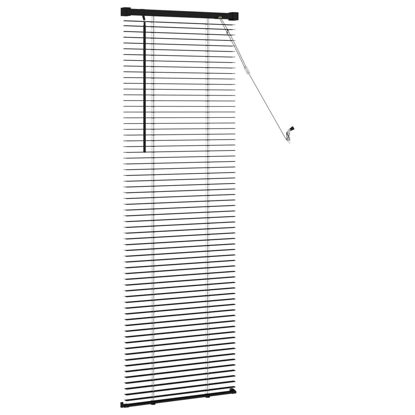 Venetianer Jalousie Verstellbar 150 X 40 Cm Pvc Schwarz