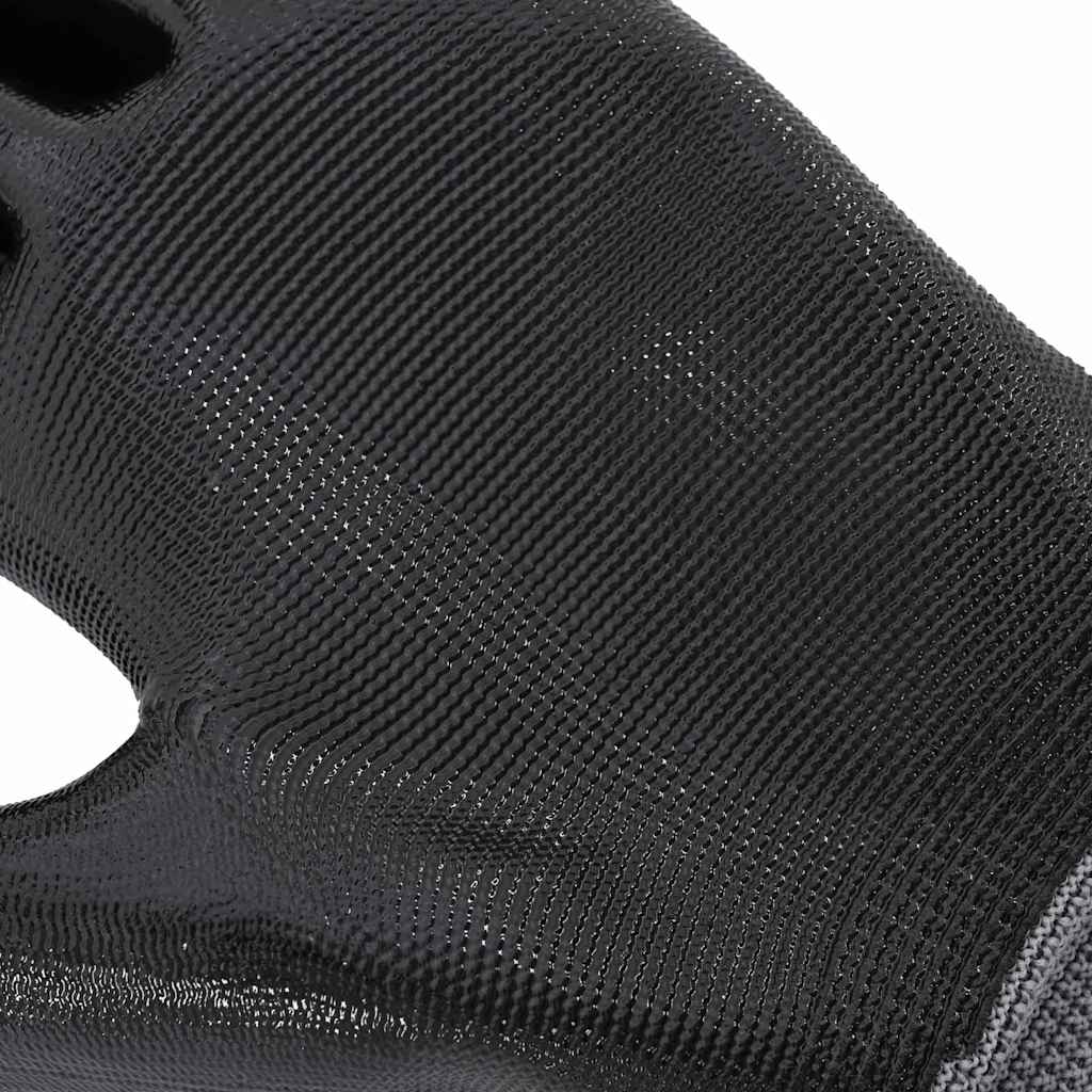 Arbeitshandschuhe 24 Pcs Grau Und Schwarz 11 / Xxl Polyester