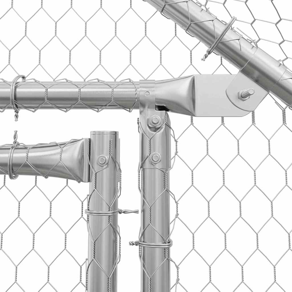 Hühnerkäfig Silber Verzinkter Stahl