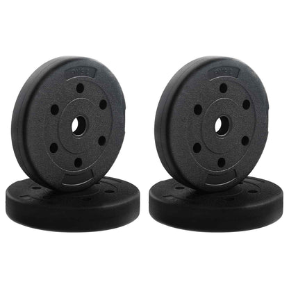 2-In-1 Hantelset 30Kg Schwarz Und Rot