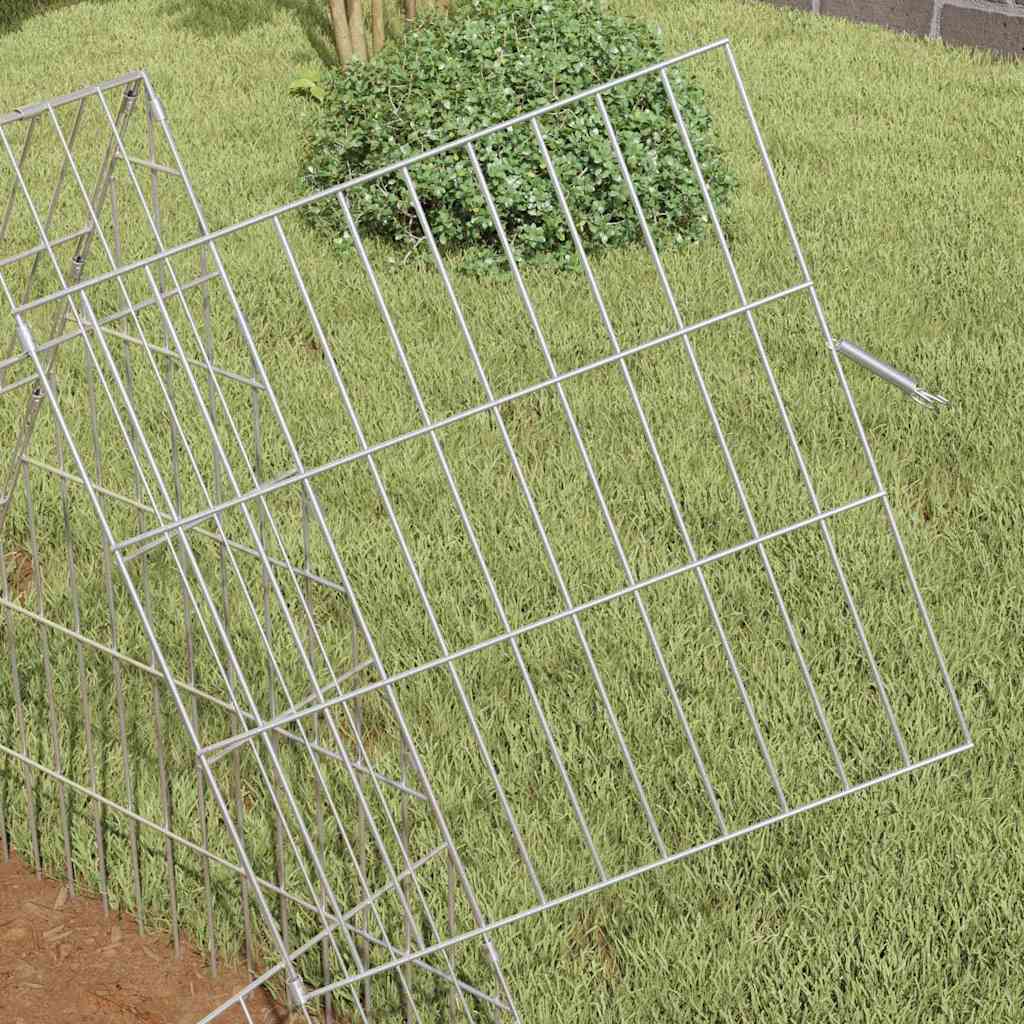 Hasenkäfig Silber 650 X 55 X 55 Cm Verzinkter Stahl