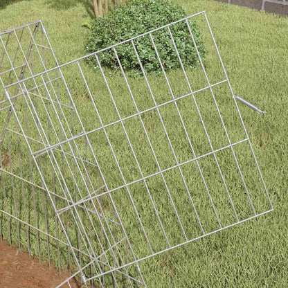 Hasenkäfig Silber 650 X 55 X 55 Cm Verzinkter Stahl