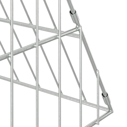 Hasenkäfig Silber 215 X 100 X 85 Cm Verzinkter Stahl