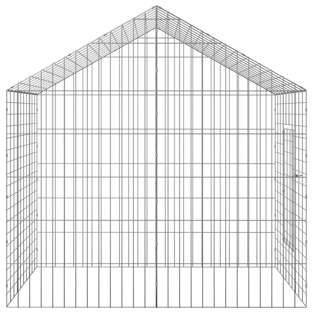 Hasenkäfig Silber 400 X 78 X 78 Cm Verzinkter Stahl