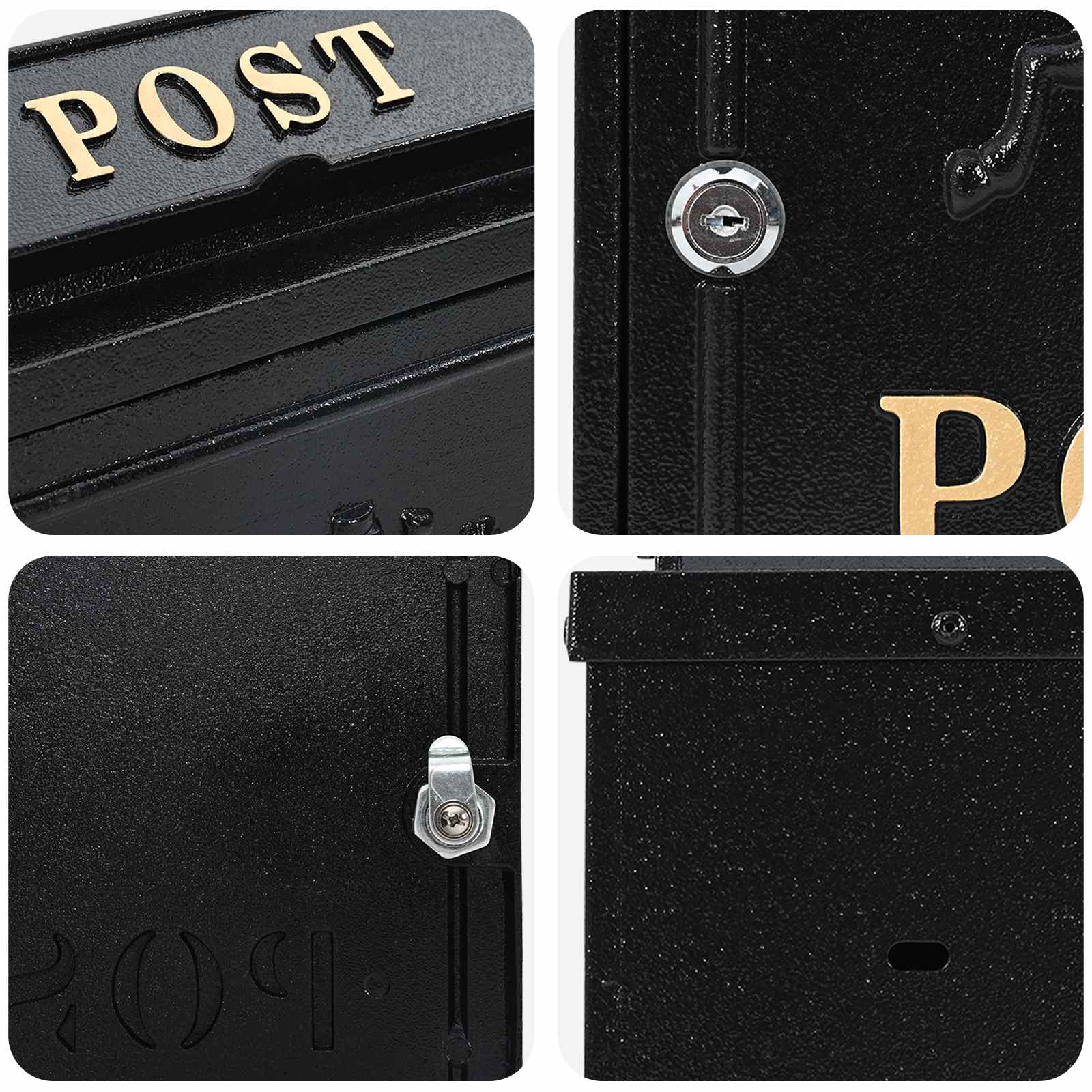 Wandmontierter Briefkasten Mit Speicher 29 X 13 X 41 Cm