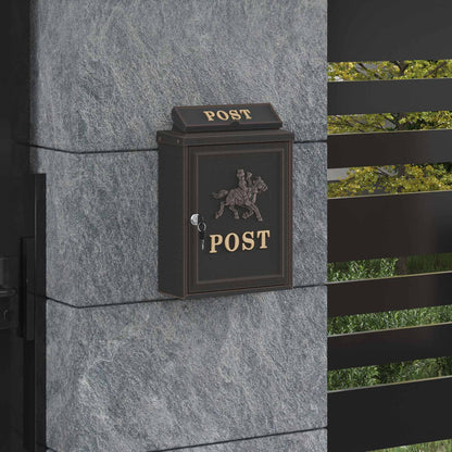 Wandmontierter Briefkasten Mit Speicher 29 X 13 X 41 Cm