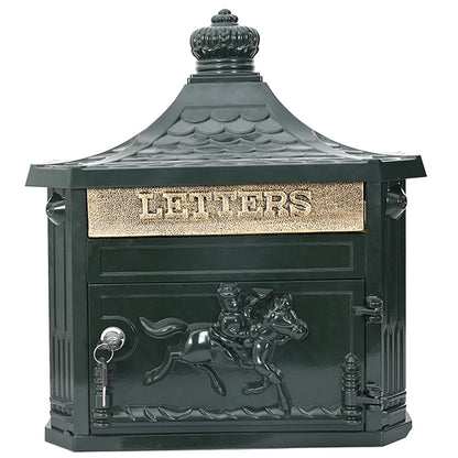 Wandmontierter Briefkasten 40,5 X 16 X 45 Cm Gussaluminium