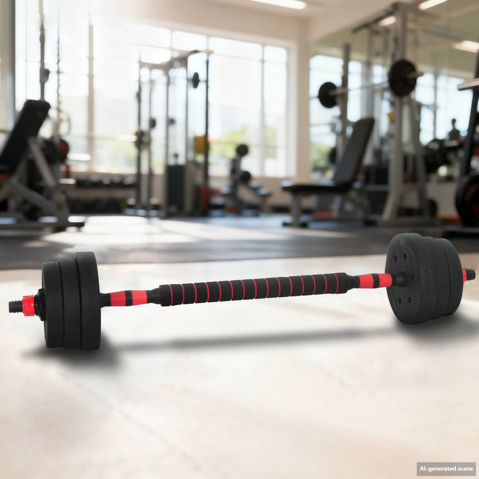 2-In-1 Hantelset 40Kg Zement Und Eisensand