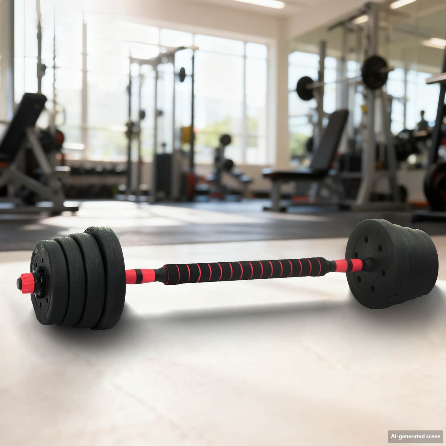 2-In-1 Hantelset 40Kg Zement Und Eisensand