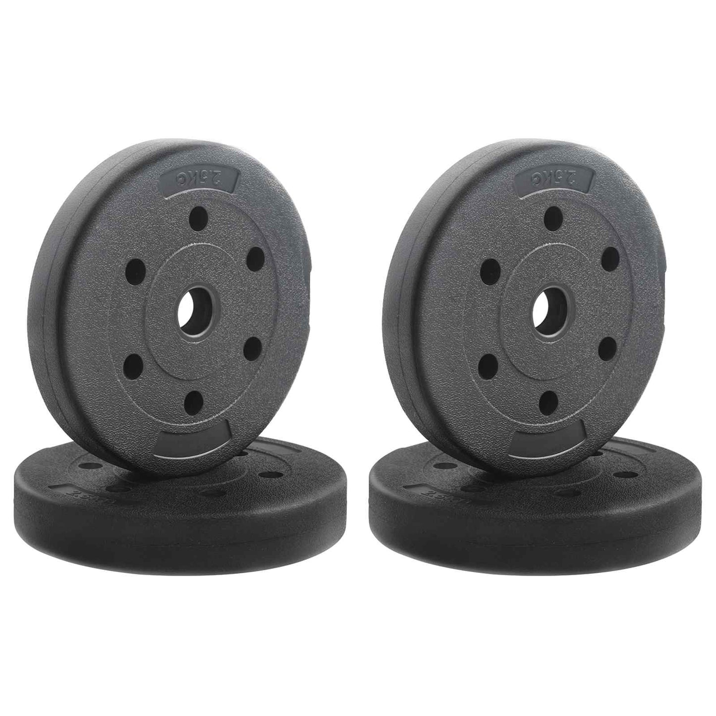 Gewichtsscheiben 4 Pcs 10 Kg Schwarz