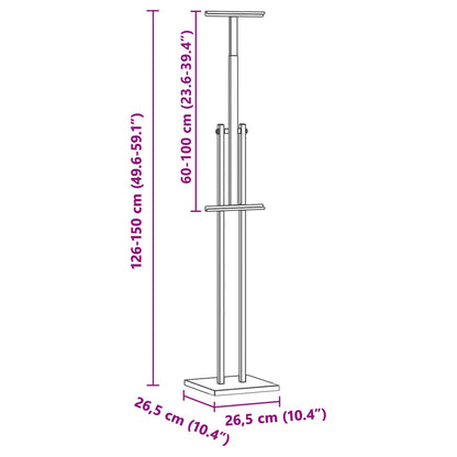 Messestände 2 Pcs 26.5 X 26.5 X 150 Cm Stahl