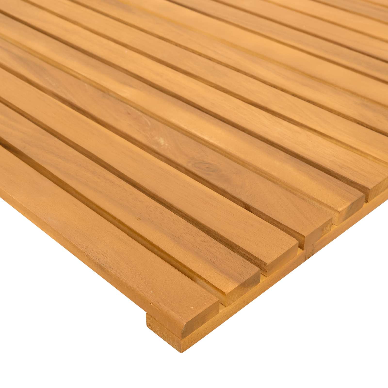 Badematte Uni Braun Holz