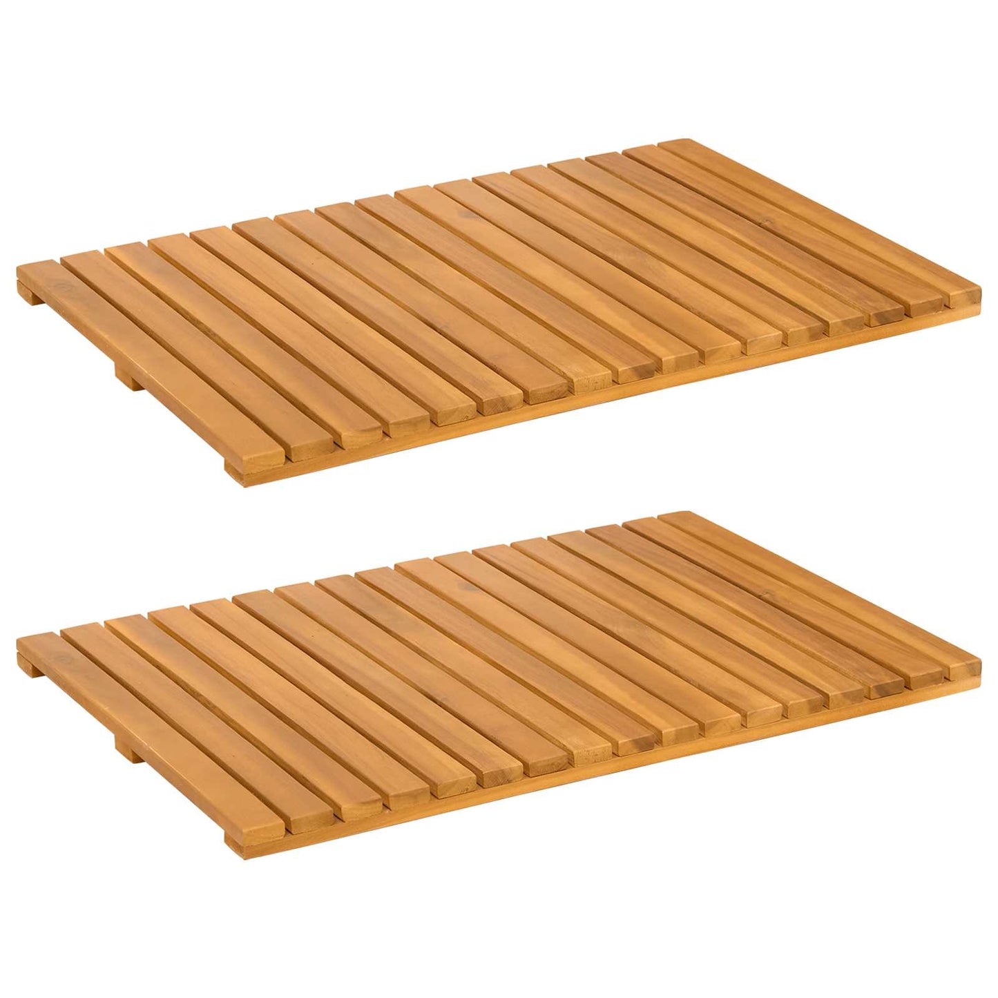 Badematte Uni Braun Holz
