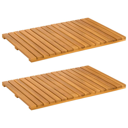 Badematte Uni Braun Holz