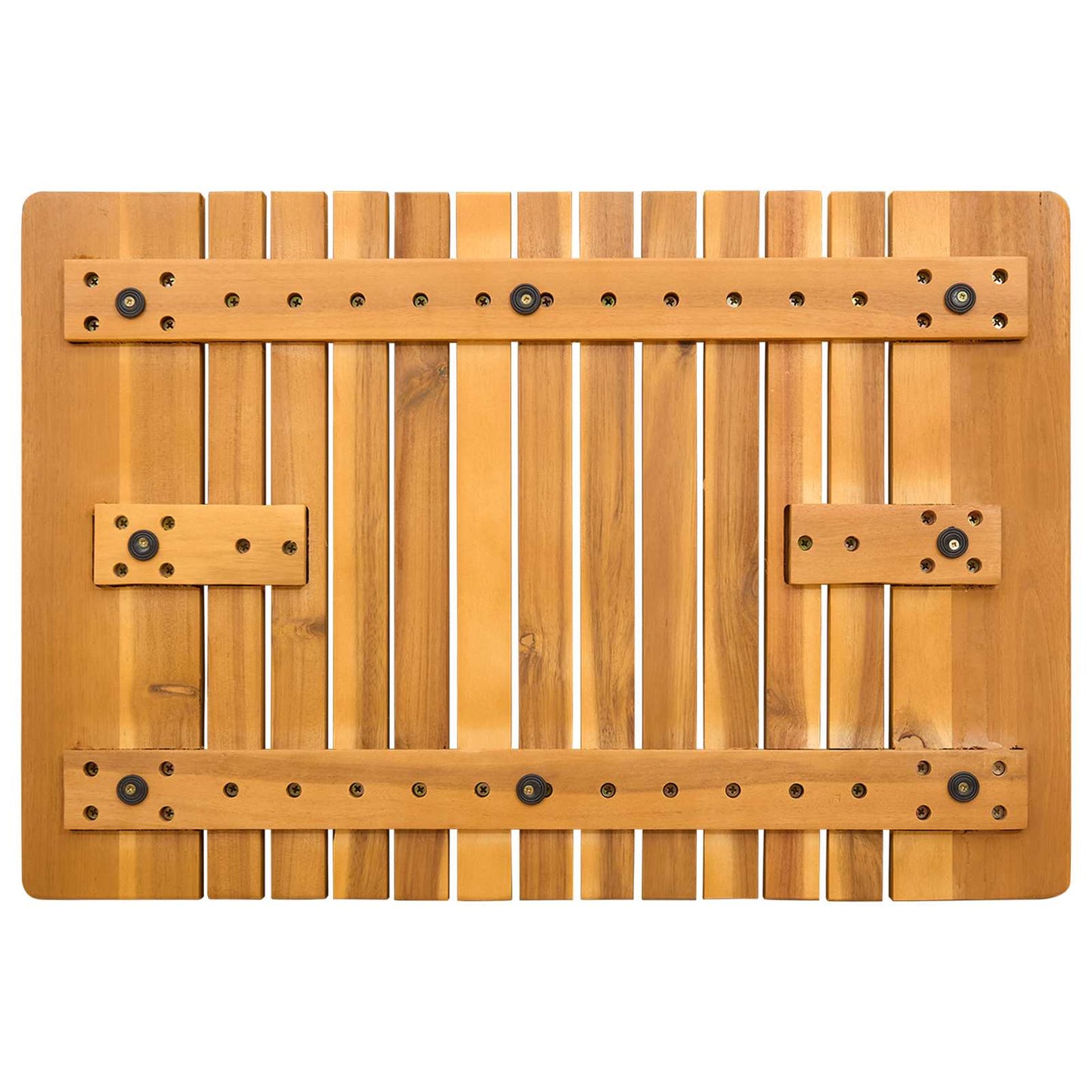Badematte Uni Braun Holz