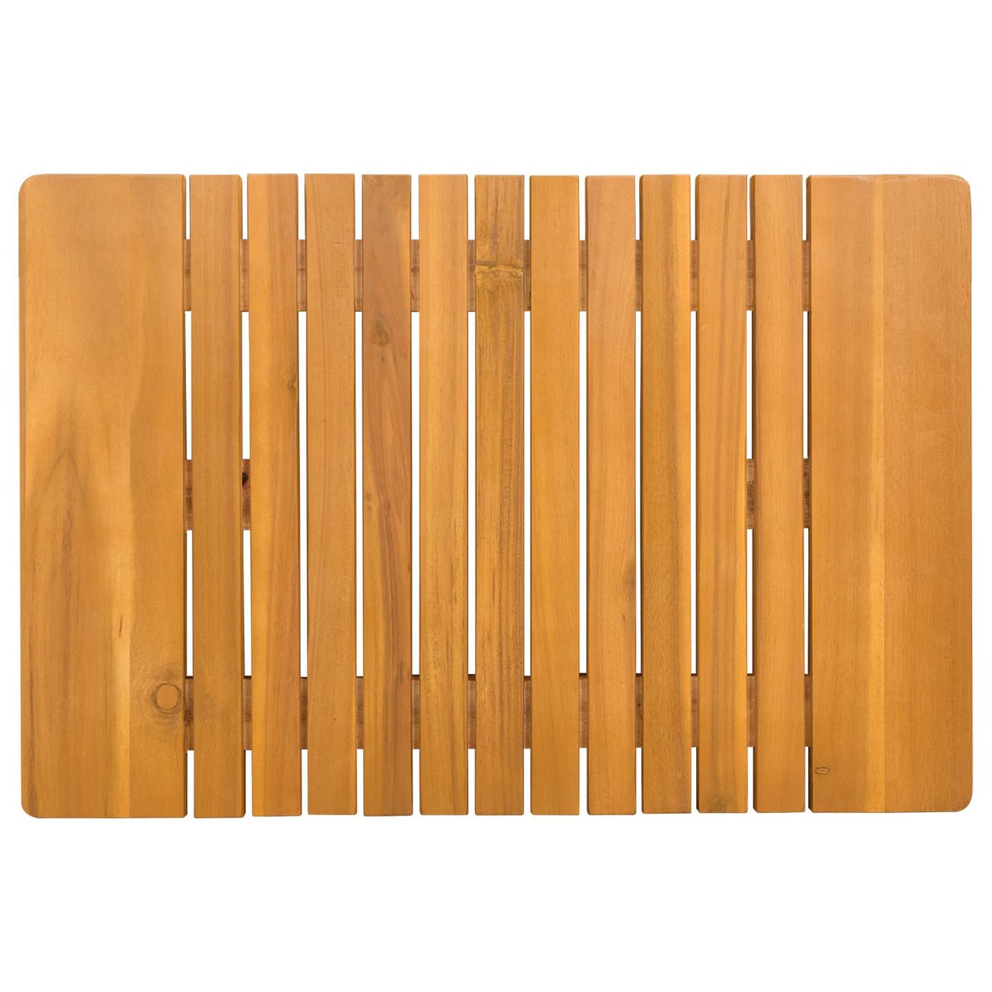 Badematte Uni Braun Holz