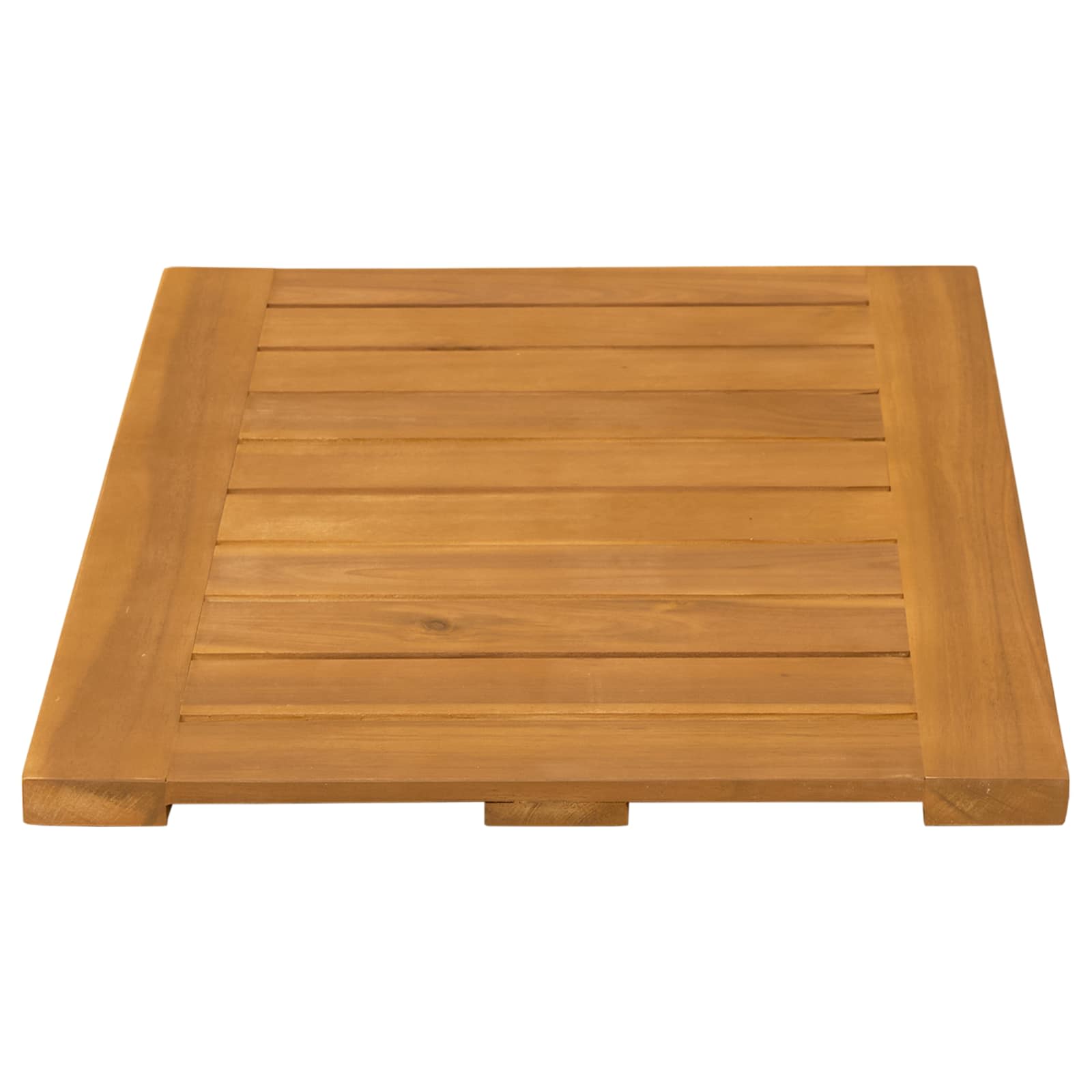 Badematte Uni Braun Holz