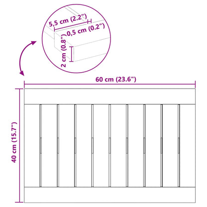 Badematte Uni Braun Holz