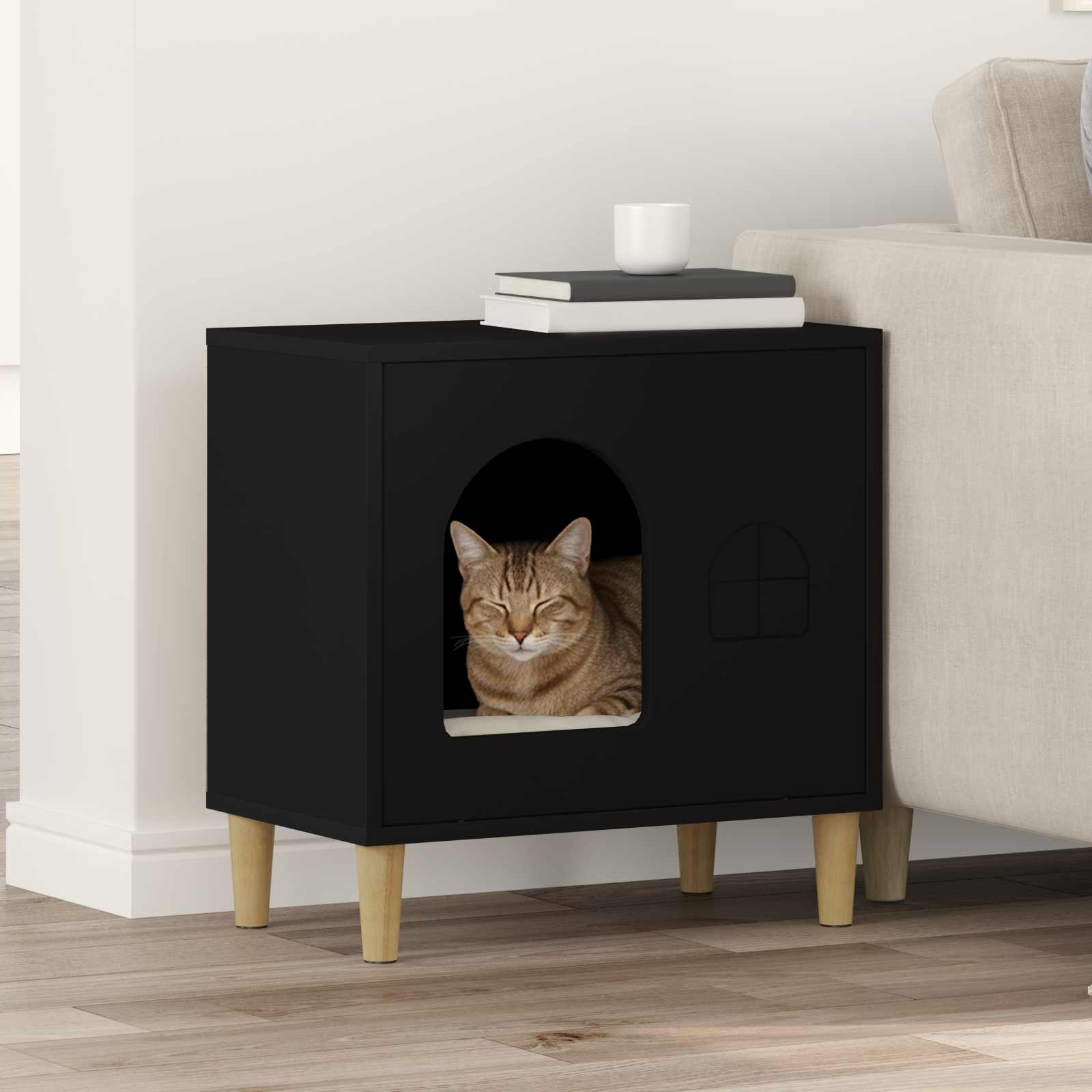 Katzenhaus Sonoma 51 X 30 X 52 Cm Holzwerkstoff
