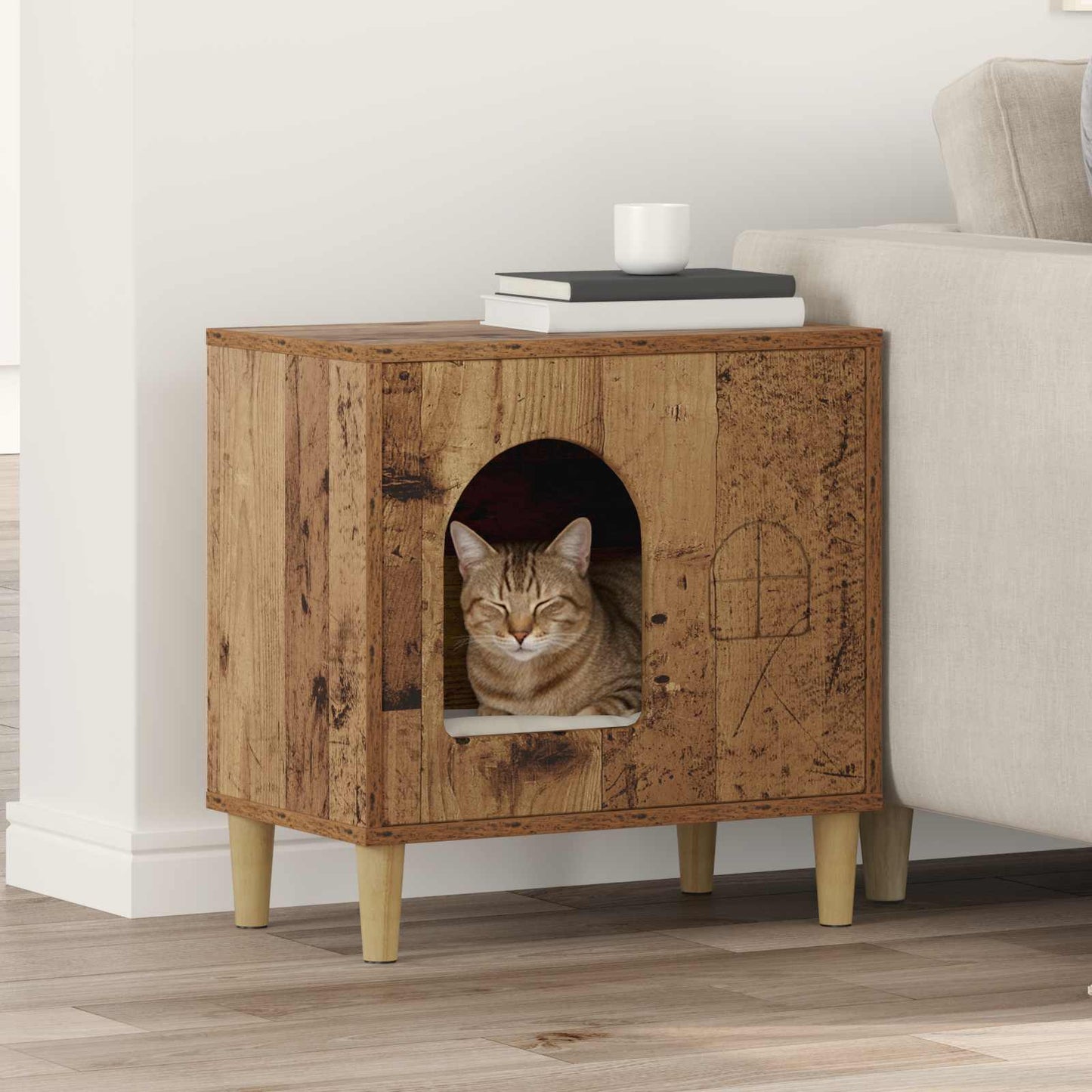 Katzenhaus Sonoma 51 X 30 X 52 Cm Holzwerkstoff