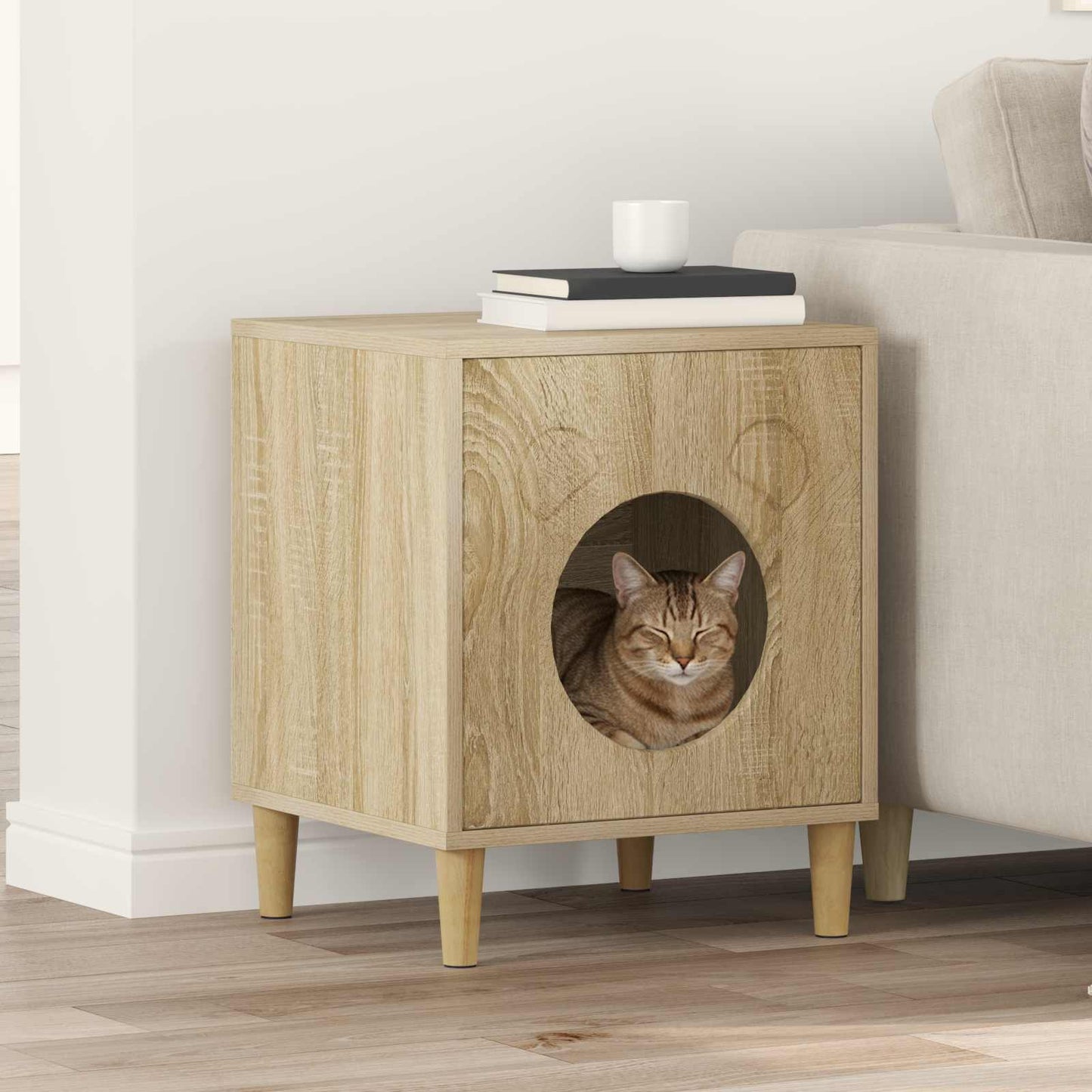 Katzenhaus 42,5 X 40 X 53 Cm Holzwerkstoff