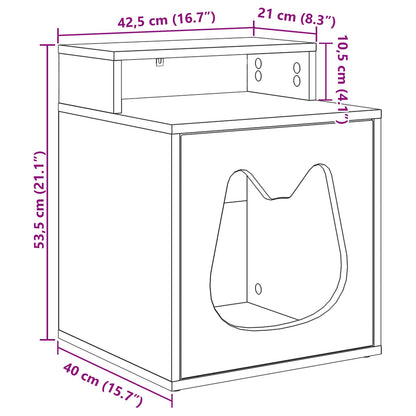 Katzenhaus 42,5 X 40 X 53,5 Cm Holzwerkstoff