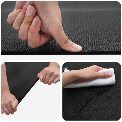 Sport Schutzmatte Schwarz 120 X 60 X 0,6 Cm High-Density Pvc