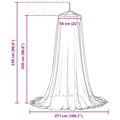 Moskito-Netz Für Bett 156 Maschen 3 Pcs Polyester